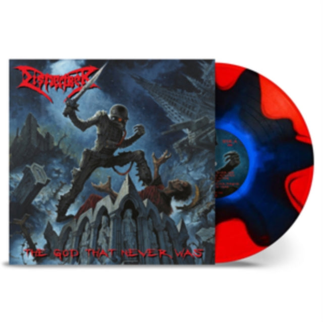Dismember-GOD THAT NEVER WAS (BLUE IN RED SPLIT VINYL)