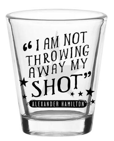 Hamilton 10th Anniversary Shot Glass