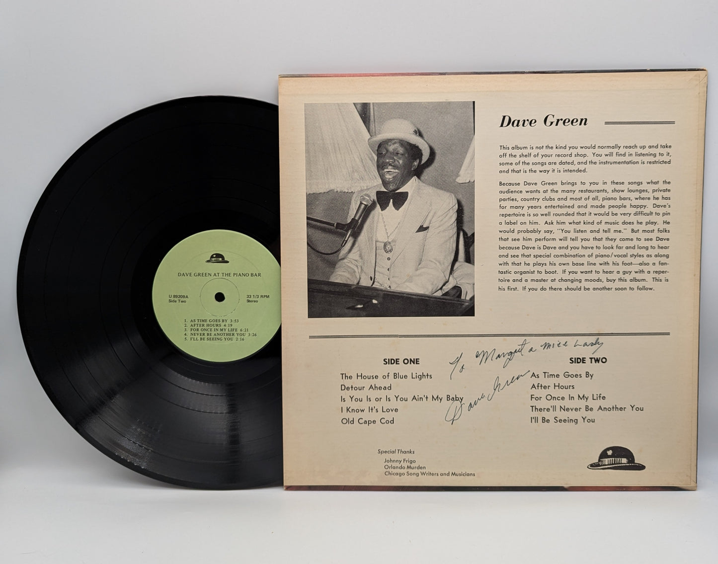Green,Dave-Dave Green At The Piano Bar (autographed)(used)