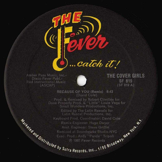 Cover Girls-Because Of You (single)(used)