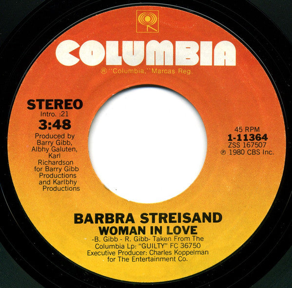 Woman In Love (7")(used)-Streisand, Barbara