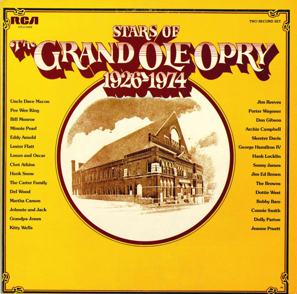 Various – Stars Of The Grand Ole Opry 1926-1974 (2 LP)(used)