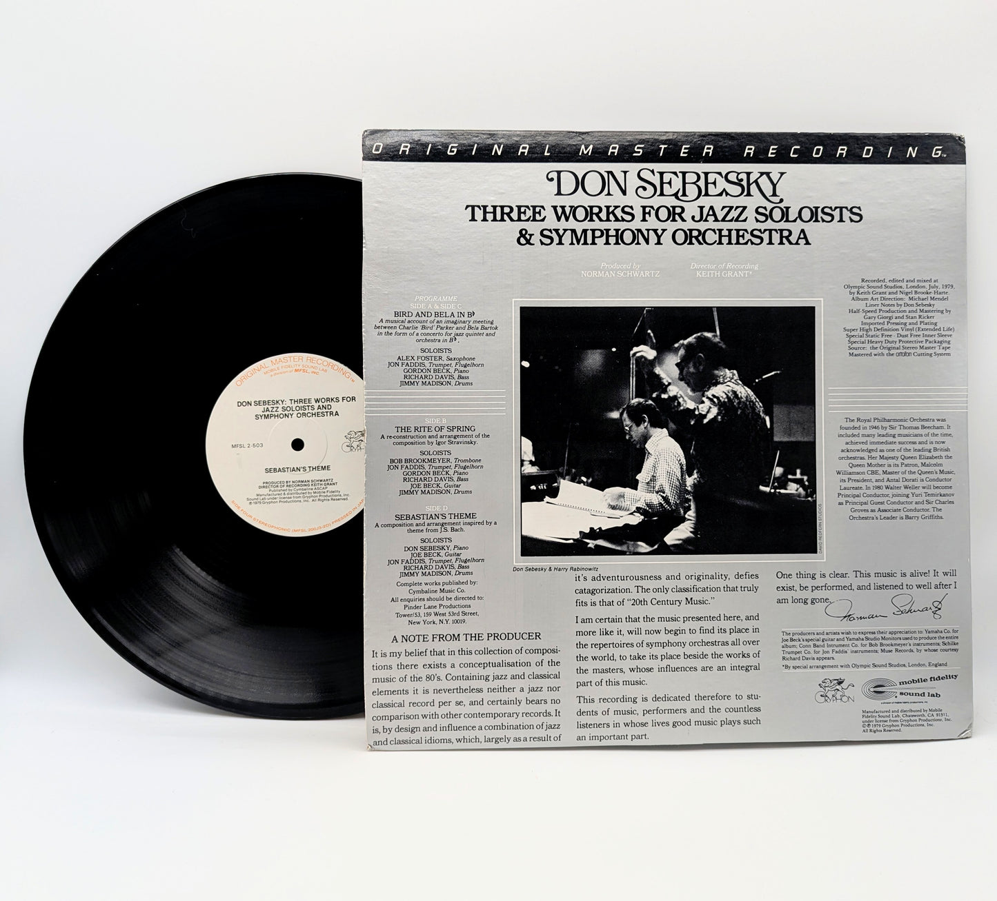 Sebesky, Don-Three Works For Jazz Soloists And Symphony Orchestra (Original Master Recording)2LP(used)