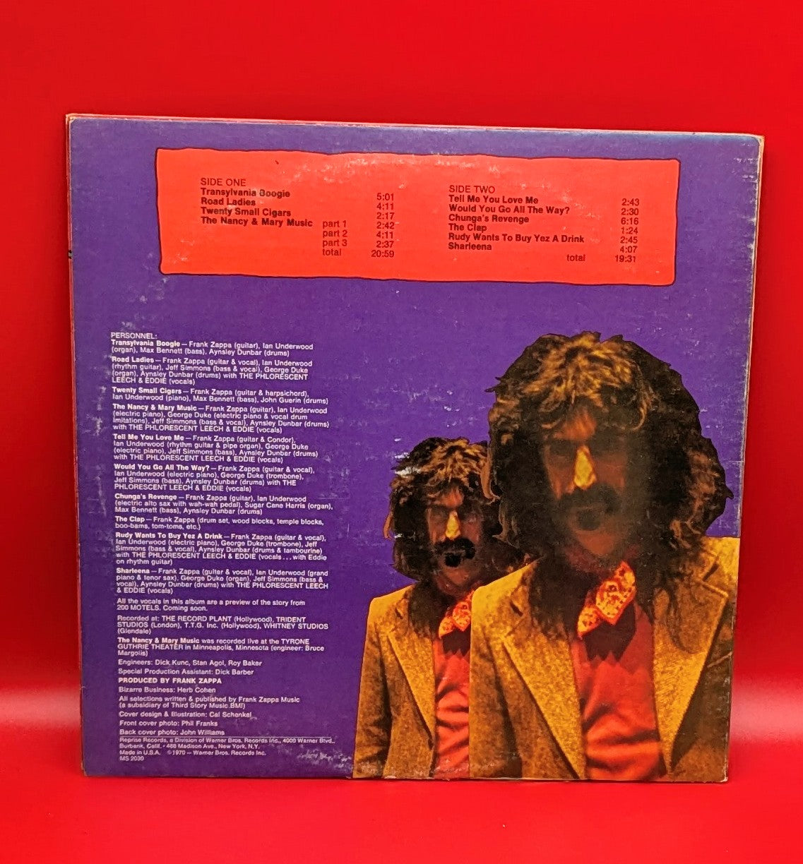 Zappa, Frank-Chunga's Revenge (PROMO)(used)