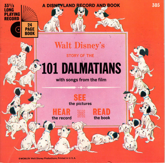 Disney - Story Of The 101 Dalmations (Book & 7")(used)