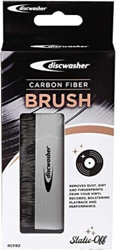 Discwasher Carbon Fiber Vinyl Record Cleaning Anti-Static Brush (Silver)