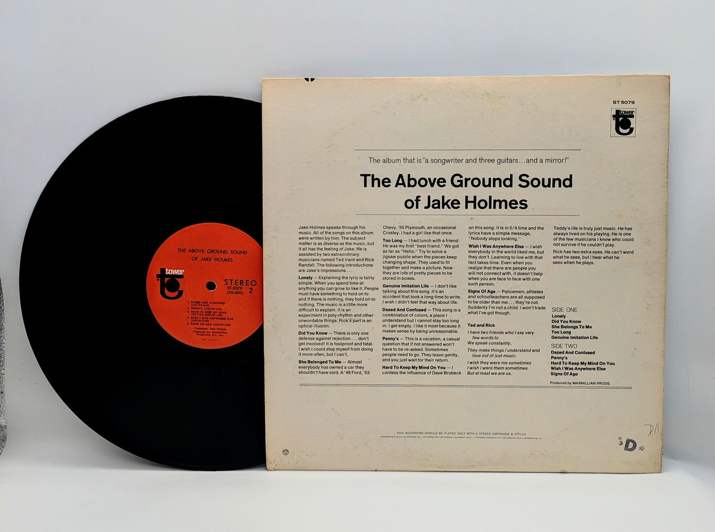 Holmes, Jake-"The Above Ground Sound" Of Jake Holmes (used)