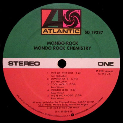 Mondo Rock - Mondo Rock Chemistry (PROMO)(used)