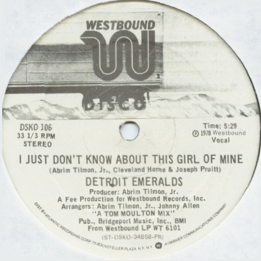 Detroit Emeralds-I Just Don't Know About This Girl Of Mine (single)(used)