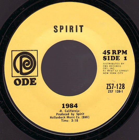 1984 (PROMO)(7")(used)-Spirit