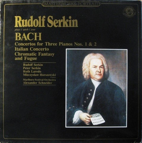 Bach - Concertos For Three Pianos Nos. 1 & 2 / Italian Concerto / Chromatic Fantasy & Fugue (used) (Copy)