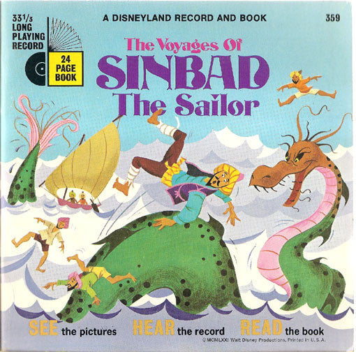 Various – The Voyages Of Sinbad The Sailor (Book & 7")(used)