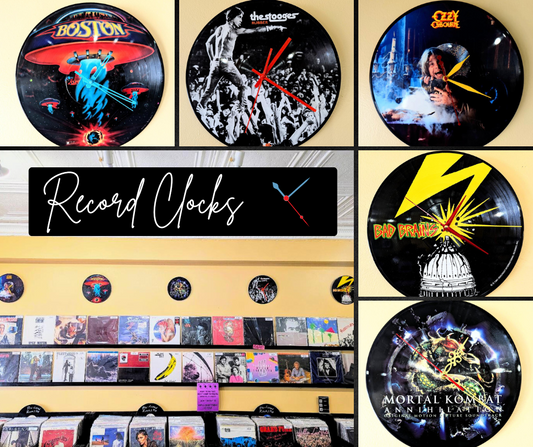 PICTURE DISC RECORD CLOCKS