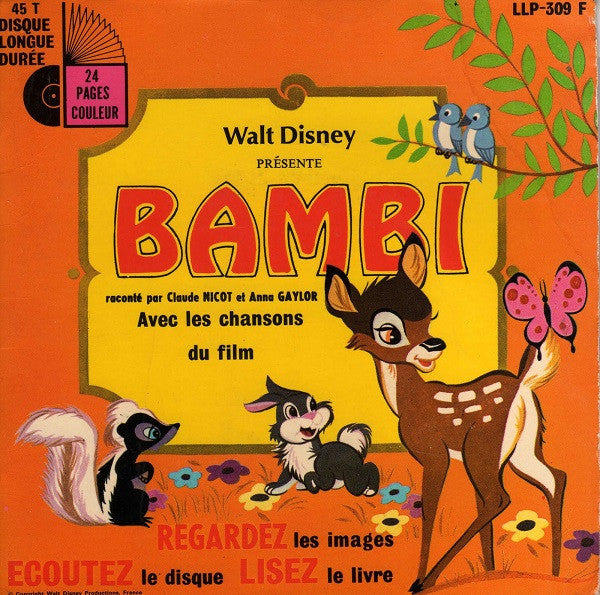 Disney - Story Of Bambi (Book & 7")(used)
