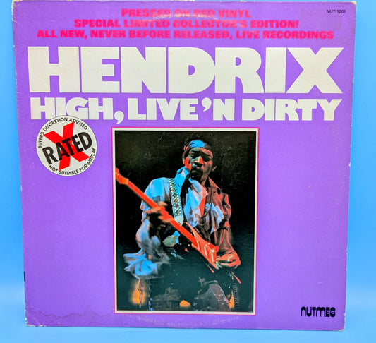 Hendrix, Jimi-High, Live 'N Dirty (unofficial release/Red Vinyl)(used)