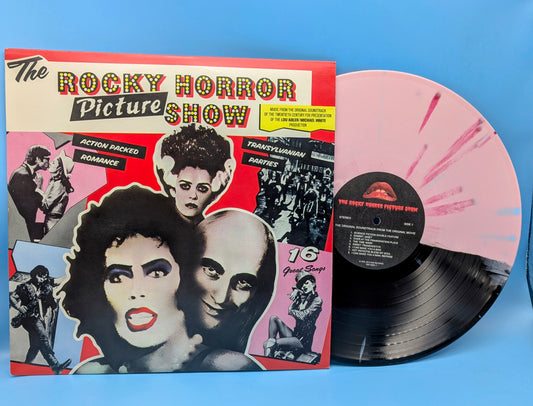 Rocky Horror Picture Show OST (Pink/Black Split w/ Red & Blue Splatter)(used)3-RHPS Cast