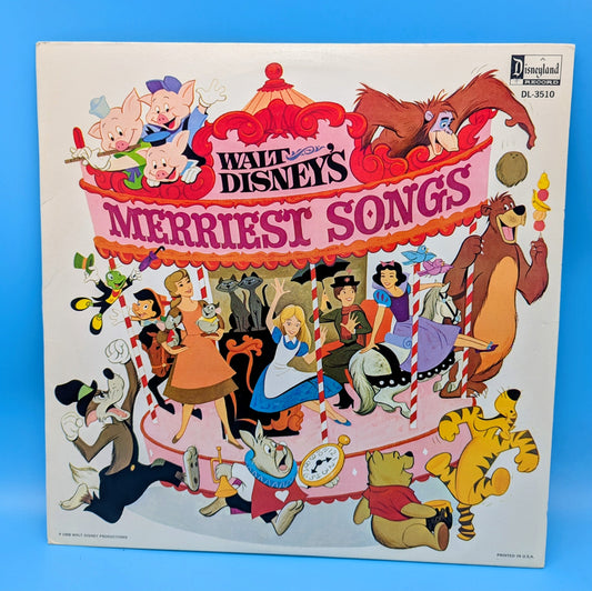 Various – Walt Disney's Merriest Songs (mono)(used)